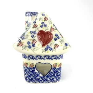 Bunzlau Waxinelichthouder Huisje 2 - Huisje (Bunzlau). Bunzlau waxinelichthouder Huisje 2 Sfeervol waxinelichtje Gezellig kersthuisje met schoorsteen.