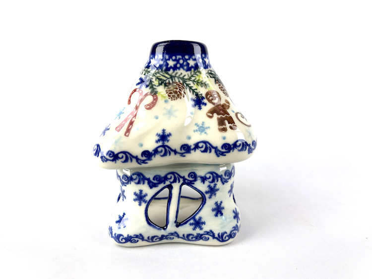 Bunzlau Waxinelichthouder Huisje 3 - Huisje (Bunzlau). Bunzlau Waxinelichthouder Huisje 3 Sfeervol waxinelichtje Fabriek: Vena.