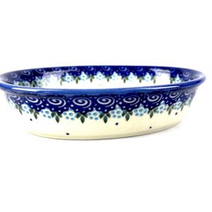 Bunzlau Zeepschaaltje 7 - Zeepbakje 7 (Bunzlau). Bunzlau Zeepschaaltje 7 Mooi ovaal zeepbakje met 3 gaatjes Fabriek: Andy.