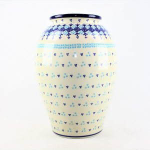 Bunzlau grote vaas  1087X Santorini - 012 (Bunzlau). Bunzlau grote vaas&nbsp; 1087X Santorini 012 Prachtige zeer grote bloemenvaas diameter hals 13 cm.