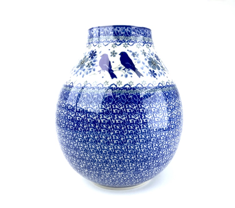 Bunzlau kleine vaas Unikat U4781 - F15 (Bunzlau). F15 Bunzlau kleine vaas Unikat U4781 Prachtige zeer middel grote bloemenvaas diameter hals 8 cm.