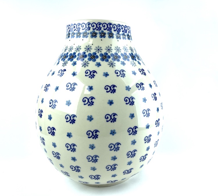 Bunzlau middel grote vaas 2094 - F14 (Bunzlau). Bunzlau middel grote vaas 2094 Prachtige middel grote bloemenvaas diameter hals 9