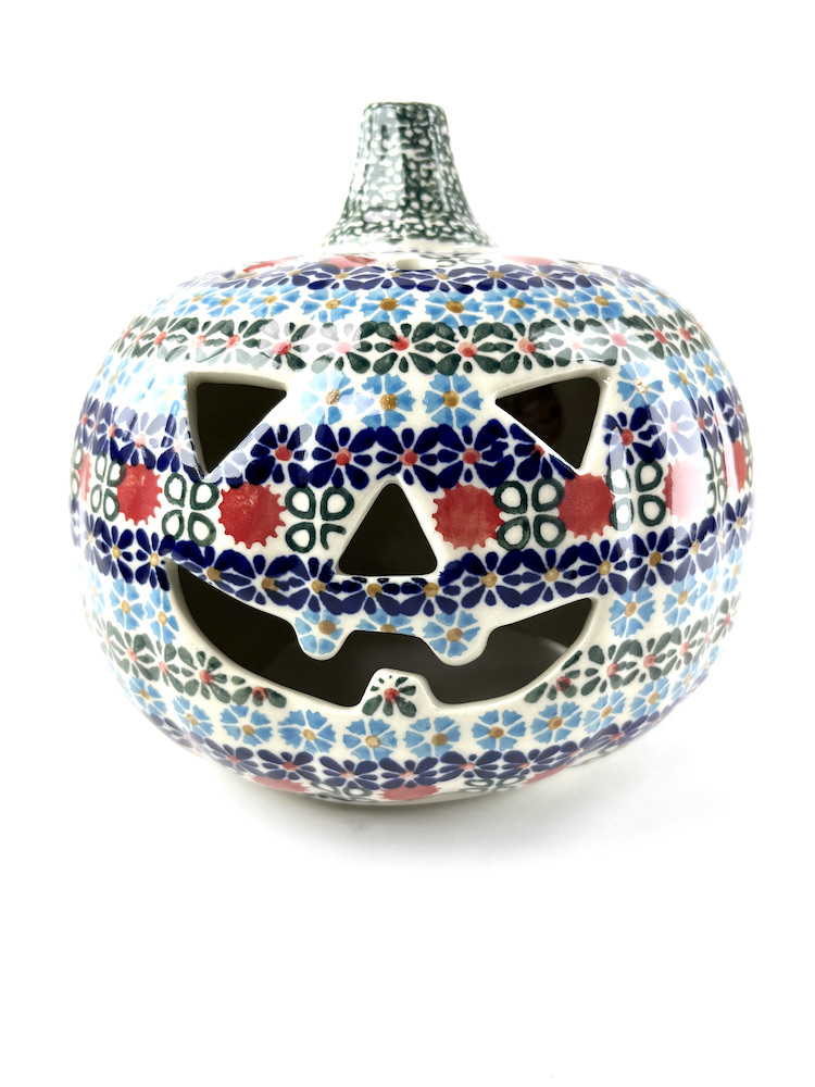 Bunzlau pompoen XXX7 - pom 5 (Bunzlau). Bunzlau pompoen XXX7 Waxinelicht Niet alleen leuk voor Halloween Mooi als sfeermaker in en om huis.