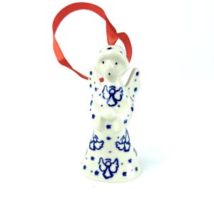 C67 Bunzlau Kerstengeltje 1411X - C67 (Bunzlau). C67 Bunzlau Kerstengeltje 1411X Lief engeltje voor in de boom.