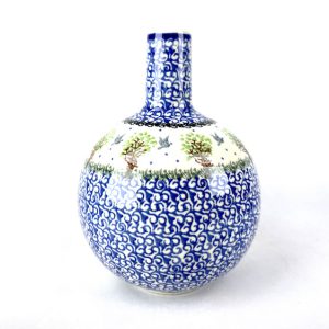 D48 Bunzlau middel hoog vaasje 1744 - D48 (Bunzlau). D48 Bunzlau middel hoog vaasje 1744 Voor een enkele mooie bloem.