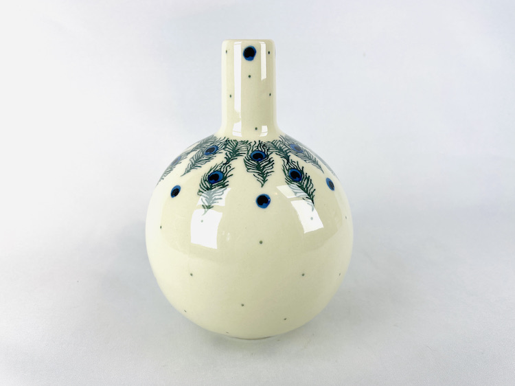 D48 Bunzlau klein hoog vaasje 2128 - D48 (Bunzlau). Bunzlau klein