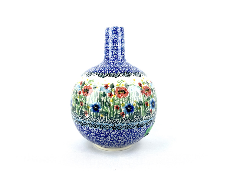 D48 Bunzlau klein hoog vaasje U4921 - D48 (Bunzlau). D48 Bunzlau klein