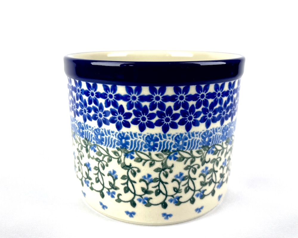 D52 Bunzlau Bloemen- kruidenpot  1821X - D52 (Bunzlau). D52 Bunzlau Bloemen- kruidenpot  1821X wat kleiner dan model 361 Utensil.