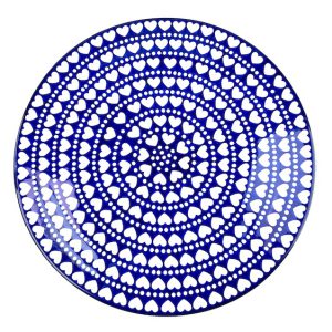 D53 Bunzlau Pizzabord 375EX Blue Valentine 33 cm - D53 (Bunzlau). D53 Bunzlau Pizzabord 375EX Blue Valentine 33 cm Serving platter Te gebruiken als pizza bord