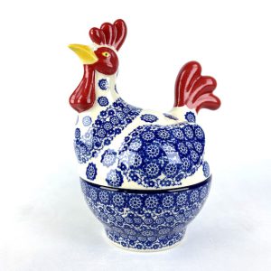 D61 Bunzlau Haantje bewaarschaaltje 2615X - D61 (Bunzlau).  D61 Bunzlau Haantje bewaarschaaltje 2615X Bewaar - snoepjes - koekjes schaaltje Handig bewaarschaaltje o.