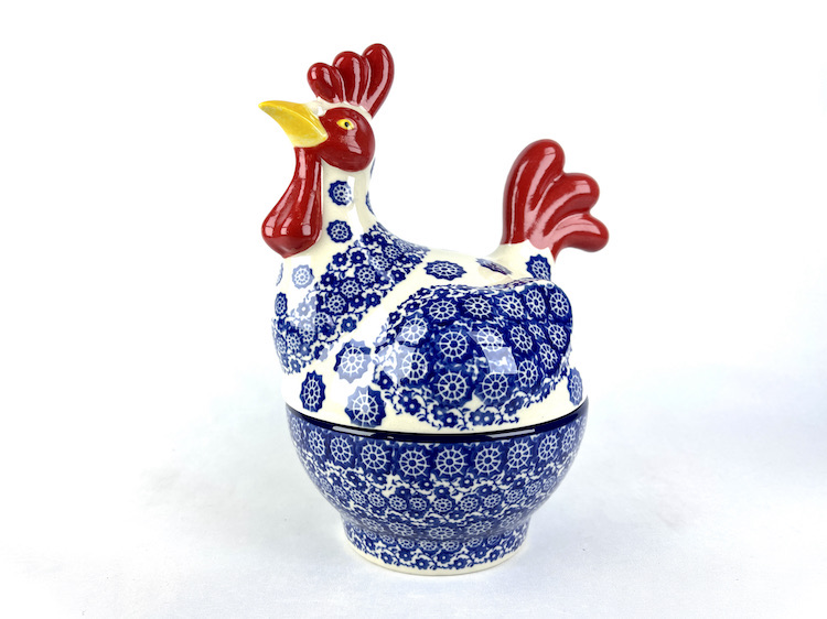 D61 Bunzlau Haantje bewaarschaaltje 2615X - D61 (Bunzlau).  D61 Bunzlau Haantje bewaarschaaltje 2615X Bewaar - snoepjes - koekjes schaaltje Handig bewaarschaaltje o.