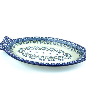 D74 Bunzlau ovale Serveerschaal 30x14