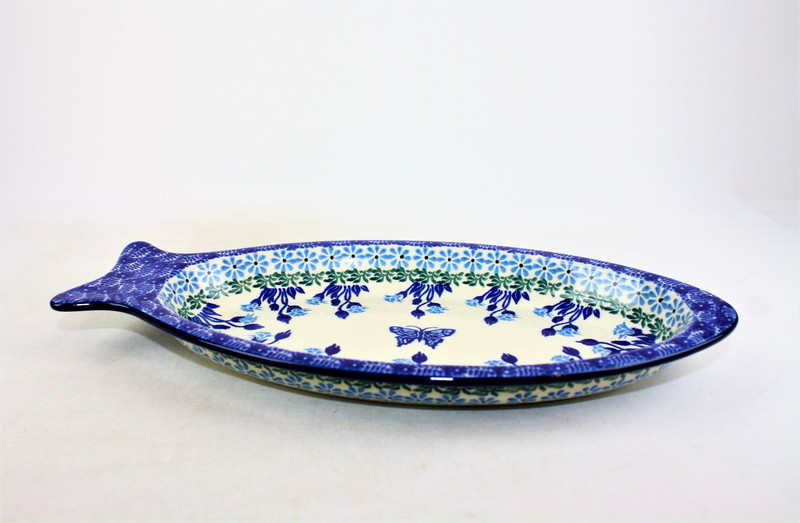 D74 Bunzlau ovale Serveerschaal 30x14