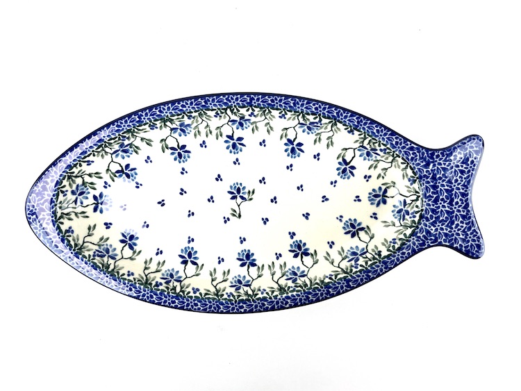 D74 Bunzlau ovale Serveerschaal 30x14