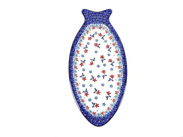 D74 Bunzlau ovale Serveerschaal 30x14