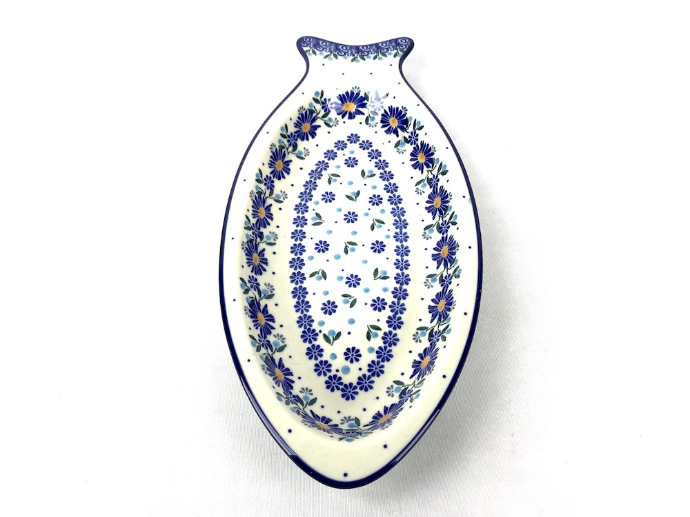 D74 Bunzlau ovale Serveerschaal 30x14