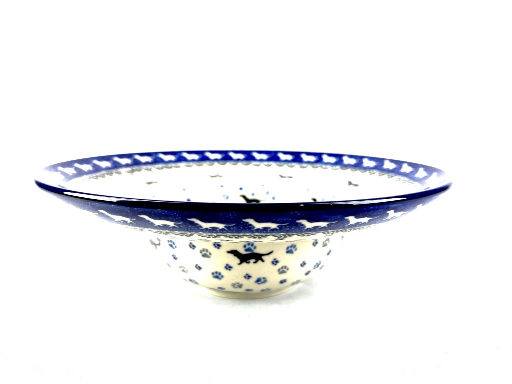 D86 Bunzlau Spaghetti - bord 2151X Teckel - D86 (Bunzlau). Bunzlau Spaghetti - bord Teckel 2151X D86 Prachtig groot pasta bord