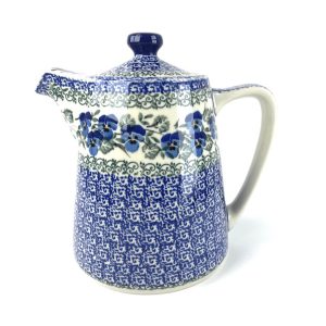 Bunzlau koffiepot 2273X - E71 (Bunzlau). Bunzlau koffiepot 2273X Nieuw model en een nieuw motief inhoud 1 liter Leuk in combinatie met het suiker en melk kannetje.