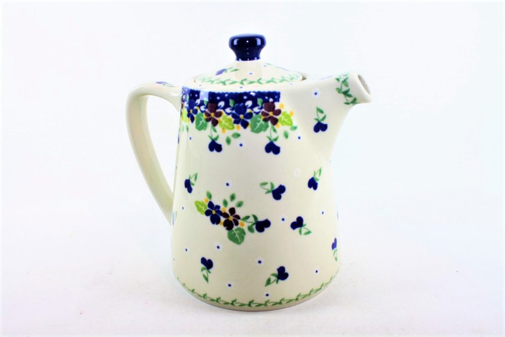 Bunzlau koffiepot 2509X - E71 (Bunzlau). Bunzlau koffiepot 2509X E71 Nieuw model en een nieuw motief inhoud 1 liter Leuk in combinatie met het suiker en melk kannetje Zoek op:  E57 /  E61.