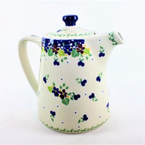 Bunzlau koffiepot 2509X - E71 (Bunzlau). Bunzlau koffiepot 2509X E71 Nieuw model en een nieuw motief inhoud 1 liter Leuk in combinatie met het suiker en melk kannetje Zoek op: E57 / E61.