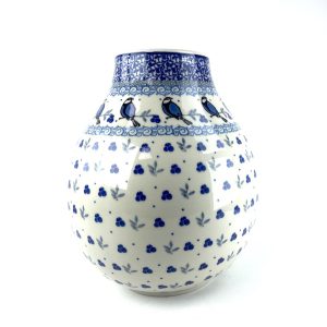 Bunzlau middel grote vaas  F14 2681X - F14 (Bunzlau). Bunzlau middel grote vaas F14 2681X Prachtige middel grote bloemenvaas diameter hals 9