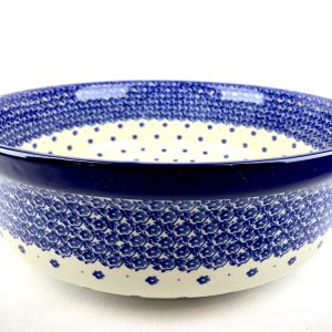 Half hoge ronde schaal Ø 32 cm 1800X - 116 (Bunzlau). Half hoge ronde schaal Ø 32 cm 1800X 116 Prachtige grote schaal  voor bv een ( maaltijd) salade ook ideaal als fruitschaal.