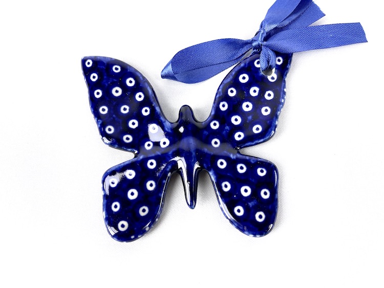 Hanger 4  Bunzlau Kersthanger vlinder - hanger 4 (Bunzlau). Hanger 4  Bunzlau Kersthanger vlinder Leuk voor in de boom Kerstdecoratie Fabriek: Manufactura.