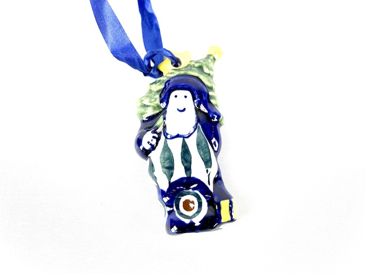 Hanger 5  Bunzlau Kersthanger kerstman - hanger 5 (Bunzlau). Hanger 5  Bunzlau Kersthanger kerstman Leuk voor in de boom Kerstdecoratie Fabriek: Manufactura.