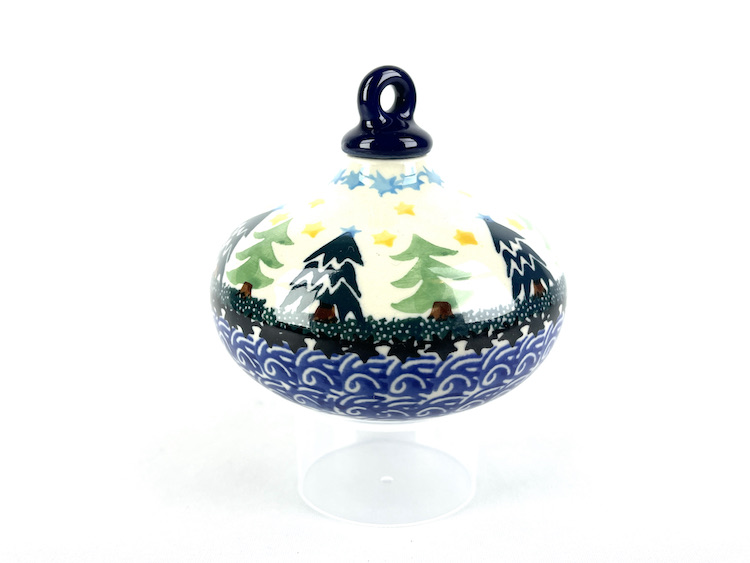 Hanger 9 Bunzlau Kerstbal plat - hanger 9 (Bunzlau). Hanger 9 Bunzlau Kerstbal plat Leuk voor in de boom Kerstdecoratie Fabriek: Manufactura.