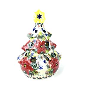 KB 10 Bunzlau Kerstboom - KB 10 (Bunzlau). KB 10 Bunzlau Kerstboom Hier kan een waxinelichtje in of lichtsnoertje Fabriek: Vena.