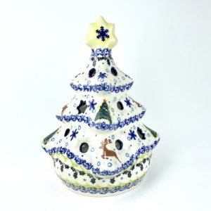 KB 12 Bunzlau Kerstboom - KB 12 (Bunzlau). KB 12 Bunzlau Kerstboom Hier kan een waxinelichtje Fabriek: VENA.