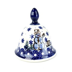 KB 2 Bunzlau Kerstbal - KB (Bunzlau). KB 2 Bunzlau Kerstbal met klepel Unikat Leuk als decoratie  Afkomstig  van de fabriek : WR.