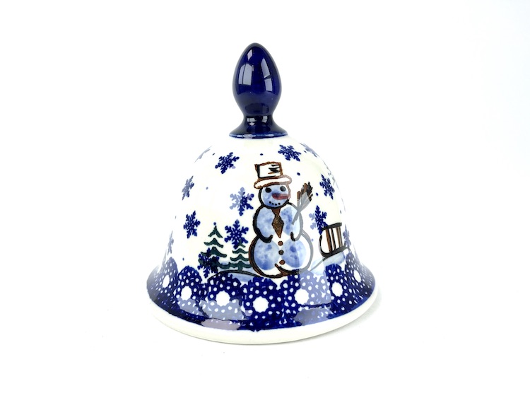 KB 2 Bunzlau Kerstbal - KB (Bunzlau). KB 2 Bunzlau Kerstbal met klepel Unikat Leuk als decoratie  Afkomstig  van de fabriek : WR.