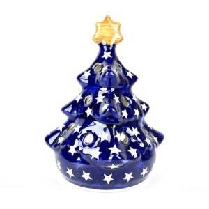 KB 8  Bunzlau Kerstboom 119X - KB 8 (Bunzlau). KB 8 &nbsp;Bunzlau Kerstboom 119X Hier kan een waxinelichtje in.