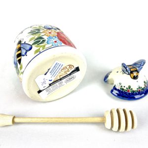 pot 1Bunzlau Honingpot honingpot  - pot 1 (Bunzlau). pot 1Bunzlau Honingpot honingpot 1 Unikat Prachtige honingpot Met een sierlijk deksel inclusief honinglepel Fabriek: Andy.