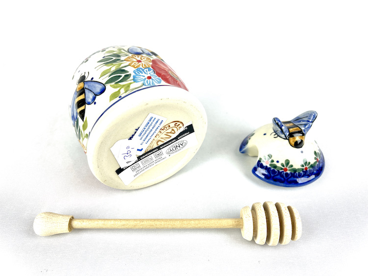 pot 1Bunzlau Honingpot honingpot - pot 1 (Bunzlau). pot 1Bunzlau Honingpot honingpot 1 Unikat Prachtige honingpot Met een sierlijk deksel inclusief honinglepel Fabriek: Andy.