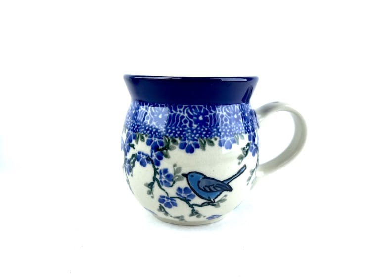 Bunzlau Bolle Mok 1935X 240 ml - 005 (Bunzlau). Bunzlau Bolle Mok 1935X 240 ml 005 Boerenmok / Farmersmug met een bol buikje.