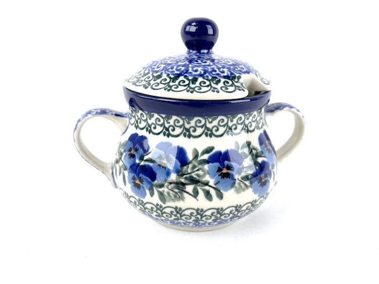 035 Bunzlau Suikerpot Klein 2273X - 035 (Bunzlau). 035 Bunzlau Suikerpot Klein 2273X 035 Fijn klein suikerpotje Handig formaat op tafel.