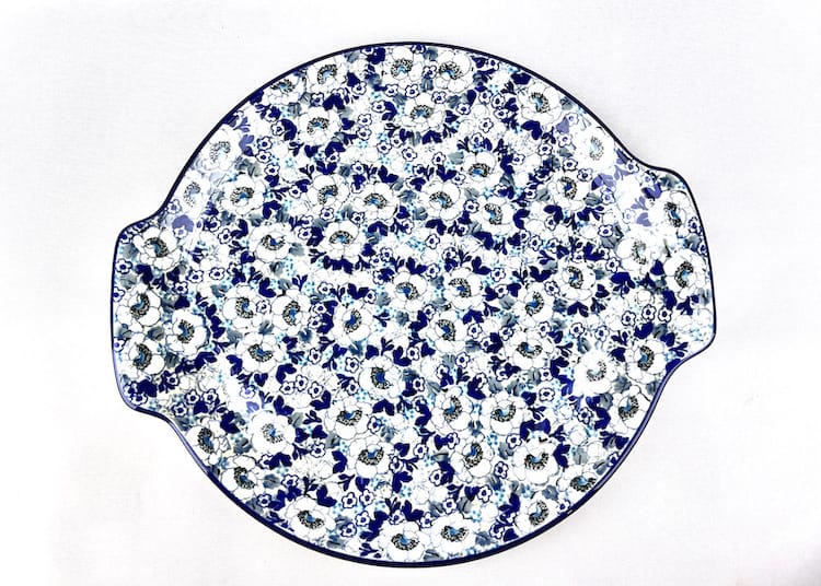 152 Bunzlau Ronde Serveerschaal U4846 Unikat - 152 (Bunzlau). 152 Bunzlau Ronde Serveerschaal U4846  Unikat  1ste qlty Grote ronde serveerschaal voor oa pizza
