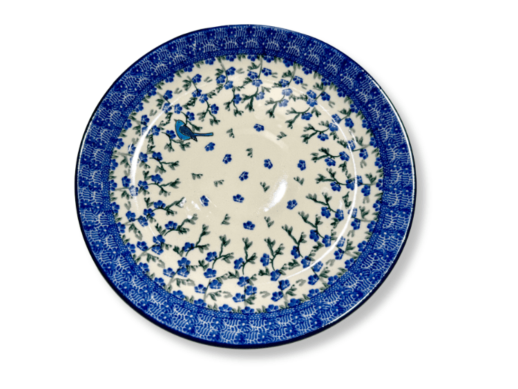 223 Bunzlau Dinerbord 1935X - 223 (Bunzlau). Bunzlau Dinerbord 1935X 223 Met het schattige vogeltje.