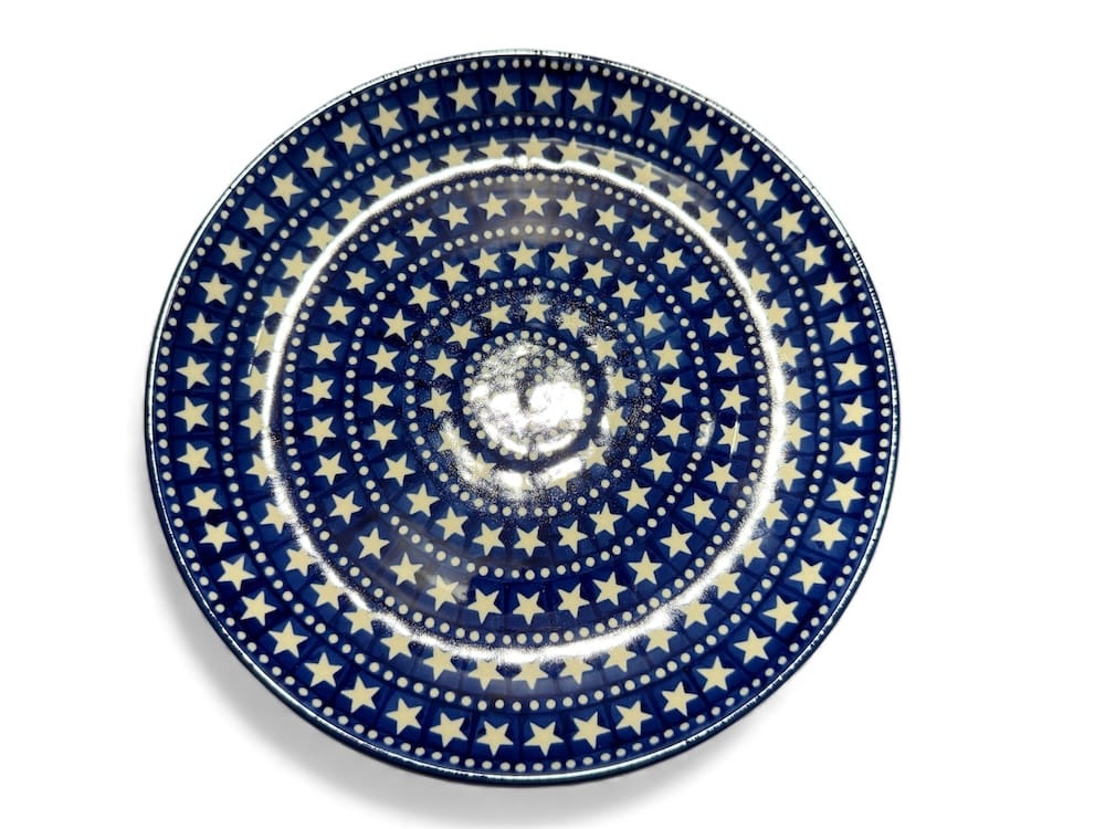 Bunzlau Dinerbord 119X Midnight Star  - 257 (Bunzlau). Bunzlau Dinerbord Midnight Star 119X 257 Ook te gebruiken als lunch of serveerbord Let op de maat! Handgemaakt - duurzaam - origineel Bunzlau servies.