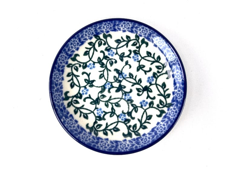 Bunzlau Theetipje 1822X  - 262 (Bunzlau). Bunzlau Theetipje 1822X tea bag dish 262 Ronde schotel