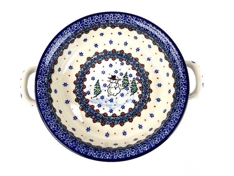 419 Bunzlau Ronde Schaal U4661 Ø 21 cm  - 419 (Bunzlau). 419 Bunzlau Ronde Schaal U4661 Ø 21 cm Unikat 1e Qlty&nbsp; Inhoud; 1 Liter Kleine ronde schaal met de handige greepjes Kleine oven gerechtjes
