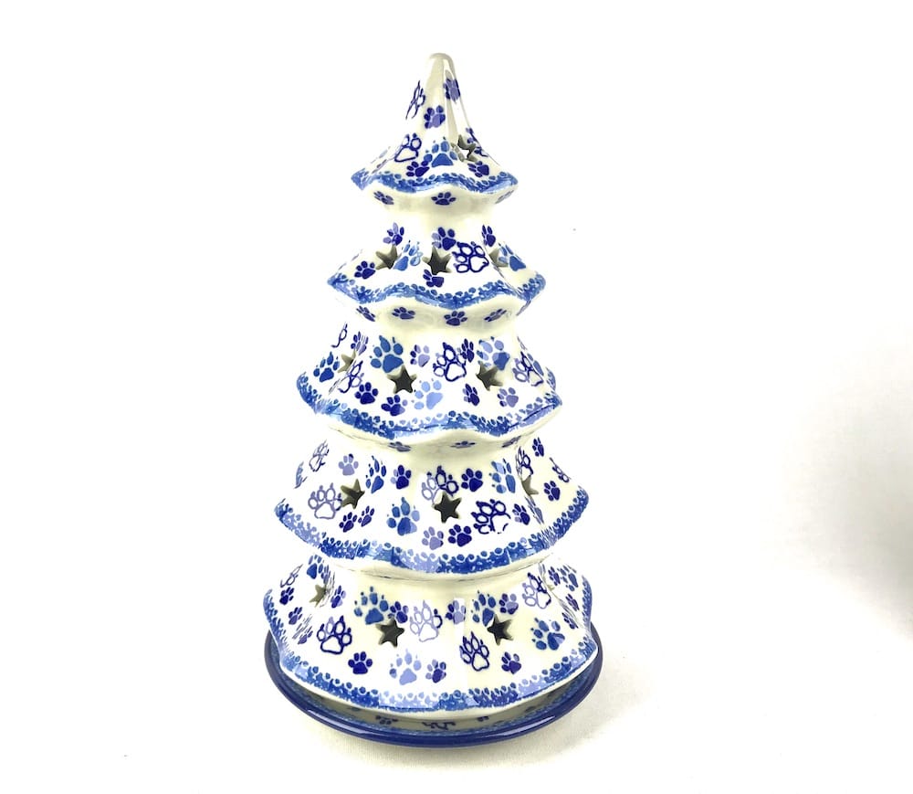 C58 Bunzlau Unikat Kerstboom 25 cm 1771X - C58 (Bunzlau). C58 Bunzlau Unikat Kerstboom 25 cm 1771X C58 Sfeervol waxinelicht Grootste maat.