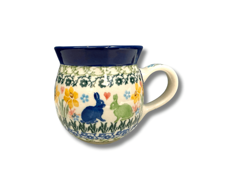 005 Bunzlau Bolle Mok 3335X 240 ml - 005 (Bunzlau). Bunzlau Bolle Mok 3335X 240 ml 005 Boerenmok / Farmersmug met een bol buikje.