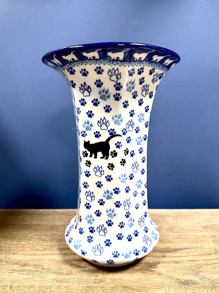 052 Bunzlau grote vaas 1771X Black Cat - Afbeelding 2