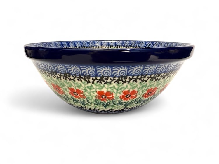 058 Bunzlau Nest Schaal Ø 17 cm 1916X - 058 (Bunzlau). 058 Bunzlau Nest Schaal Ø 17 cm 1916X Leuke schaal voor serveren van oa aardappeltjes