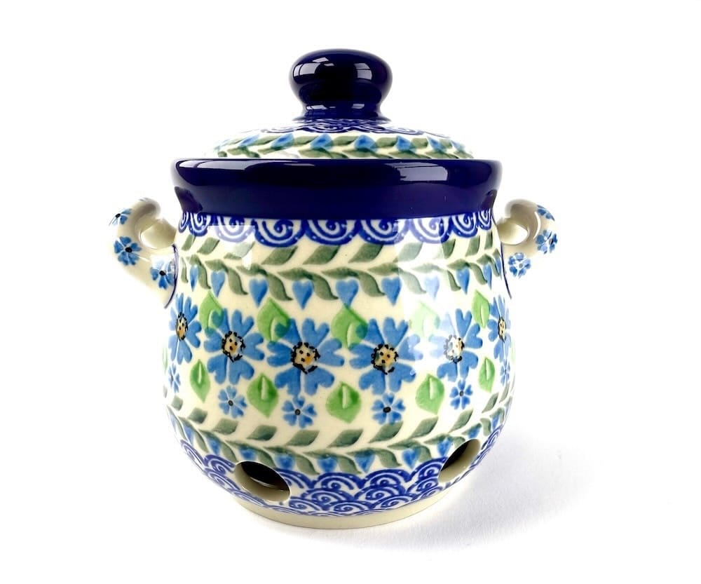 179 Bunzlau knoflook / Uienpot 1426X - 179 (Bunzlau). 179 Bunzlau knoflook / Uienpot 1426X Kleiner model voor knoflookbollen of sjalotjes.