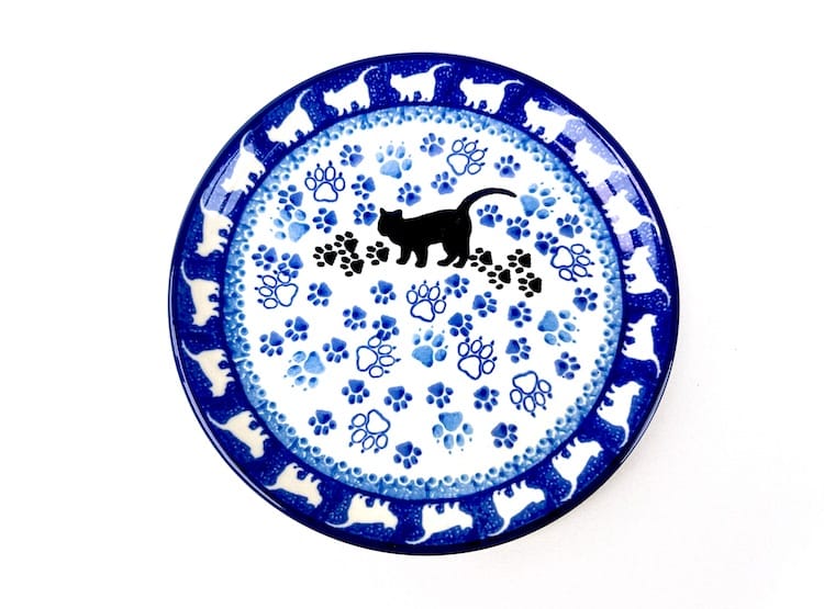 Bunzlau Gebaksbordje 1771X Black Cat  - 261 (Bunzlau). Bunzlau Gebaksbordje Black Cat 1771X 261 Voor een heerlijk taartje