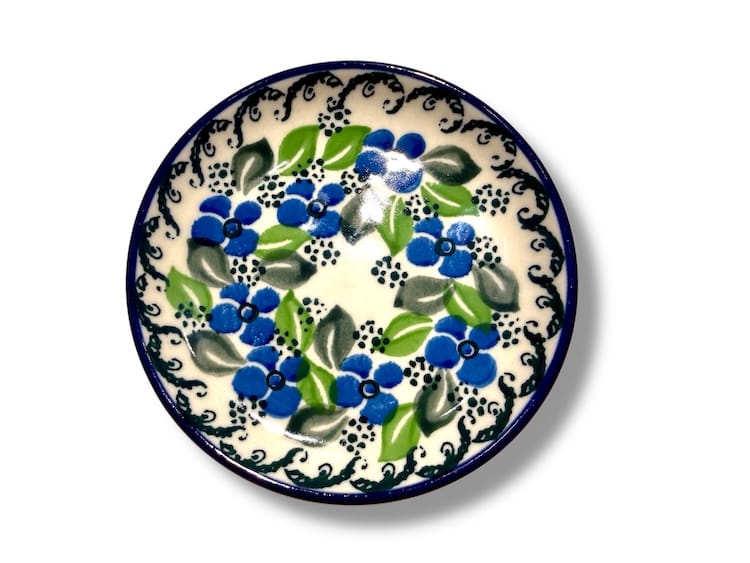262 Bunzlau Theetipje 1419X - 262 (Bunzlau). 262 Bunzlau Theetipje 1419X  tea bag dish  Ronde schotel